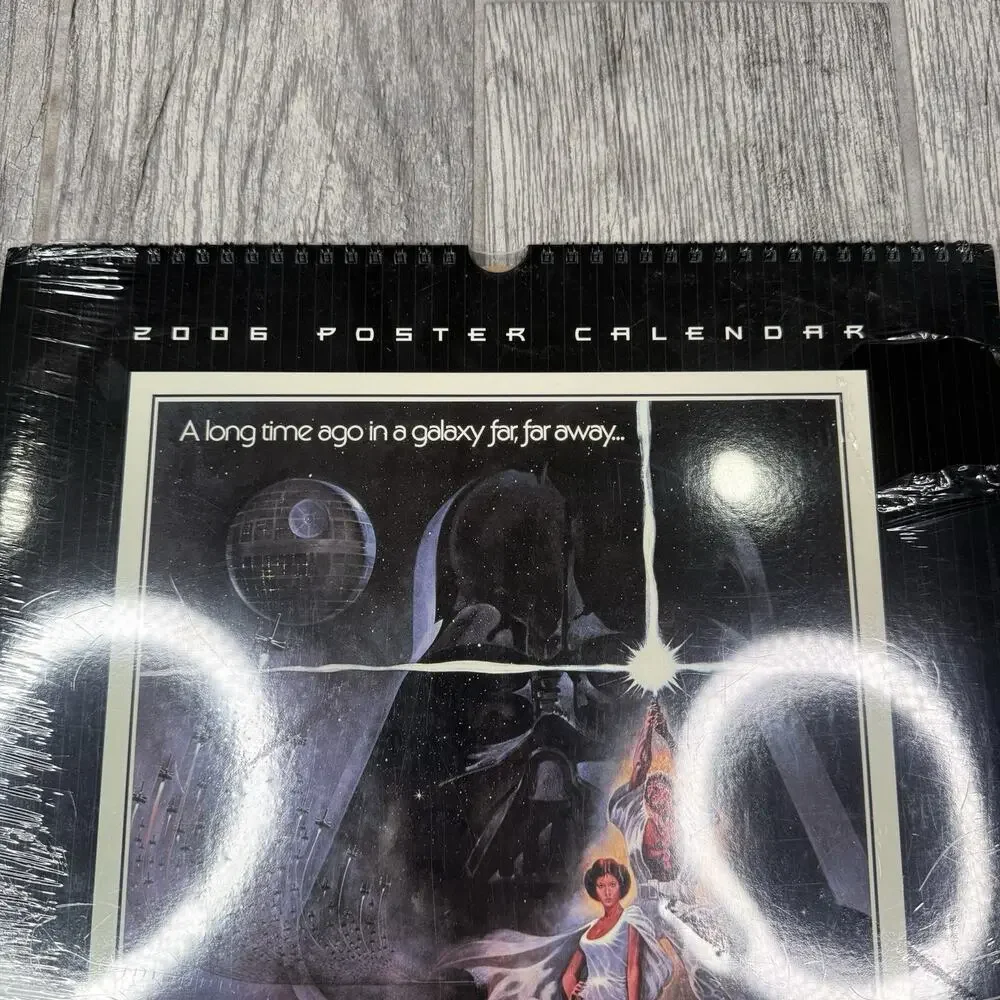 VTG 2006 Star Wars Movie Poster Wall Calendar Cedco Publishing NEW SEALED